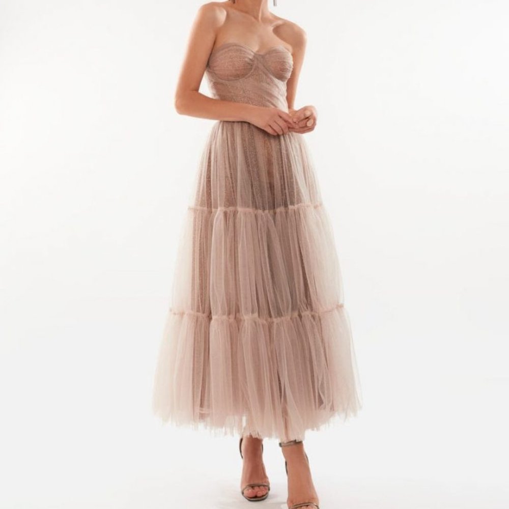 Milla Jane Sparkly Strapless Party Tulle Dress